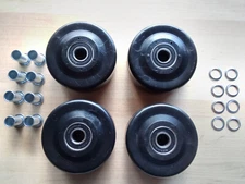 Replacement Cart Dolly Trolley Caster Wheels Set of 4, 75 mm Diameter [3 inch]