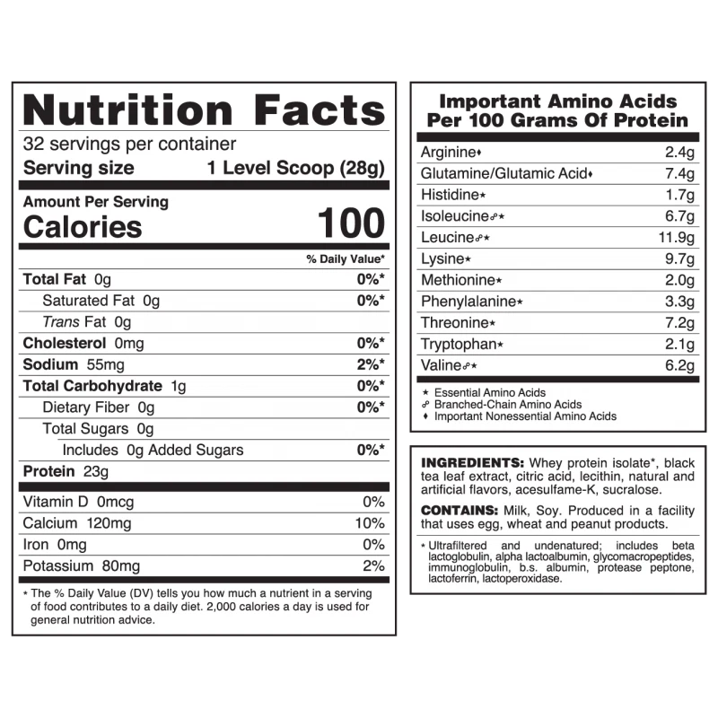 Proteína en polvo Syntrax Néctar 2 lb - Té de limón Foto 2 de 2