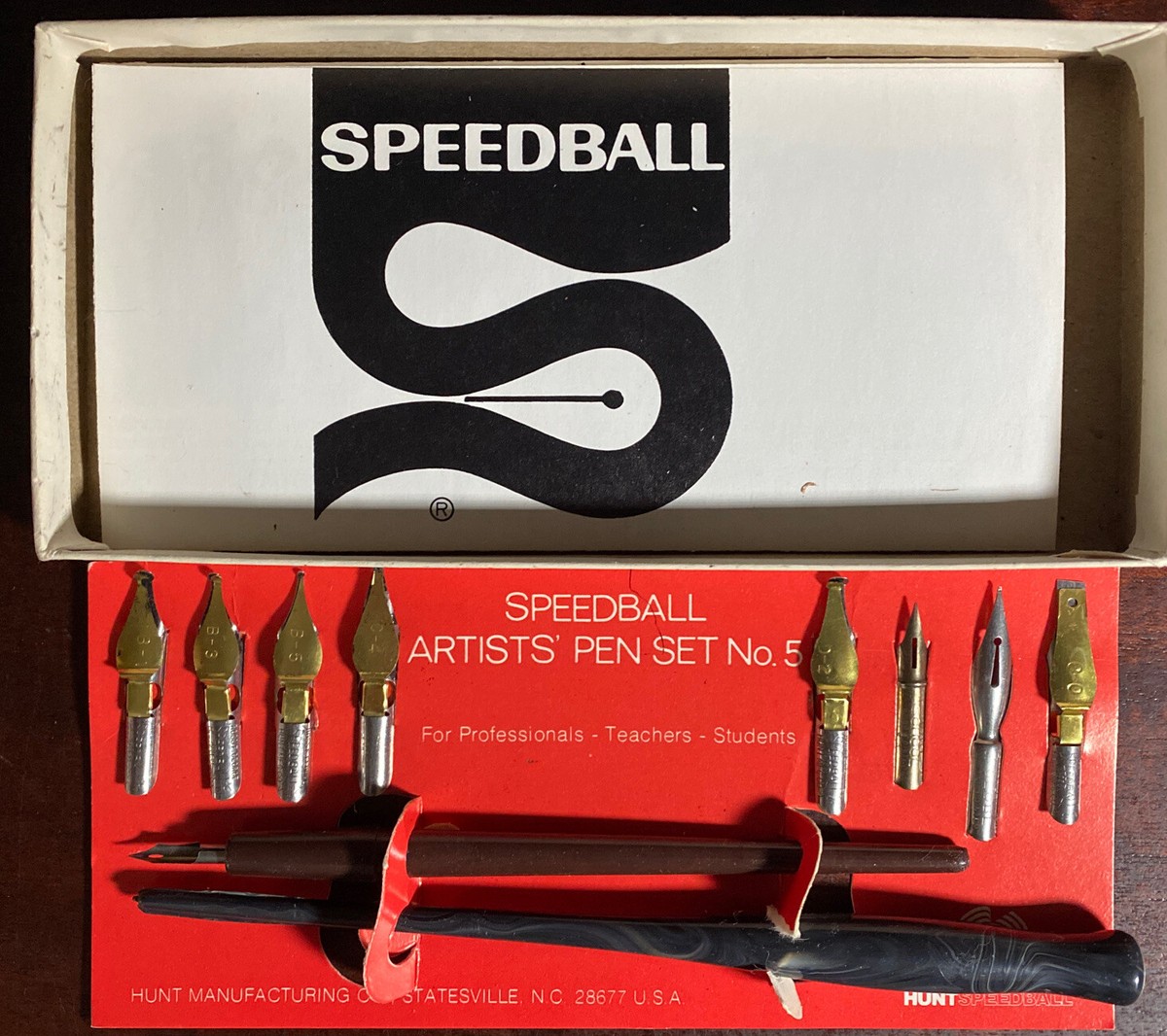 Vintage Speedball Artist Pen Set No 5: Lettering - Pen Drawing For