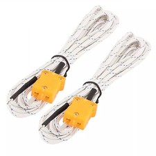 2 Pcs 3 Meter K Type Thermocouple Probe Temperature Sensor for Multimeter