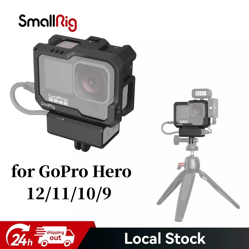 SmallRig HERO 11/10/9 Black Case Cage for Mic and Led Video Light