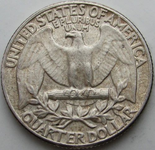1958 Washington Silver Quarter - Type B Rev. FS-901 - AU+
