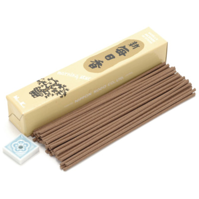 Nippon Kodo Morning Star Räucherstäbchen Gardenie – 50 Stück, Japanisches Räucherwerk Mit Floralem Duft