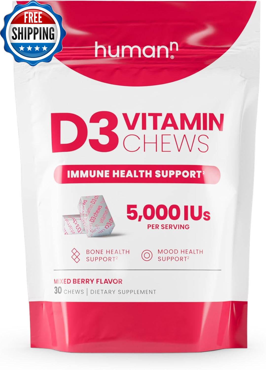 Vitamin D3 Chews - High Potency Vitamin D 5000Iu (125Mcg) Helps Support Healthy