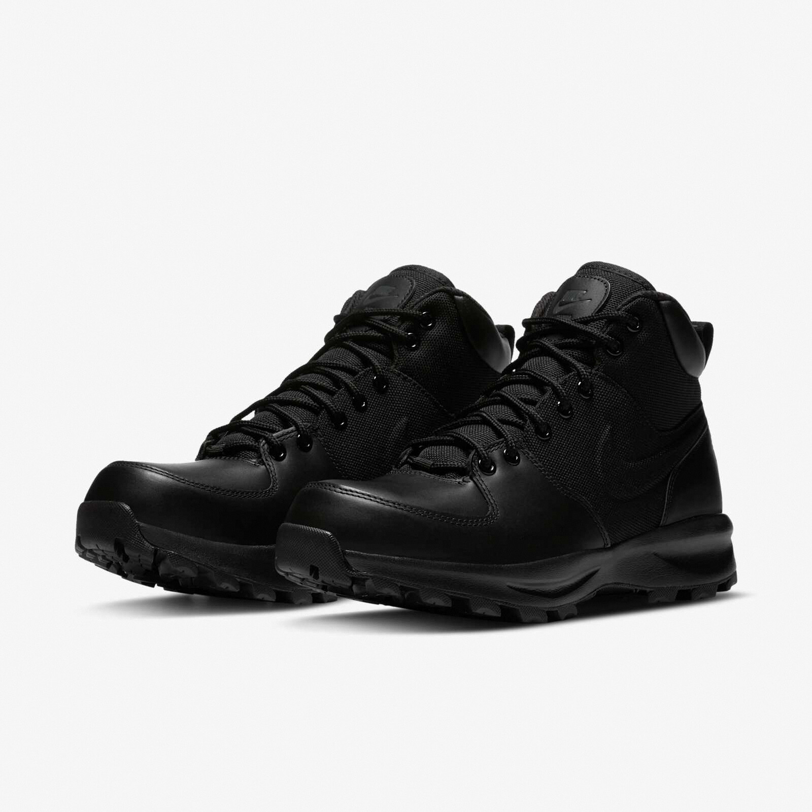 Nike ACG Manoa Leather TXT Triple Черная мужская повседневная обувь Кроссовки 456975-001