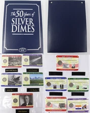 50 Years of Silver Dimes Collection Willabee & Ward 1899-1964 Barber - Roosevelt