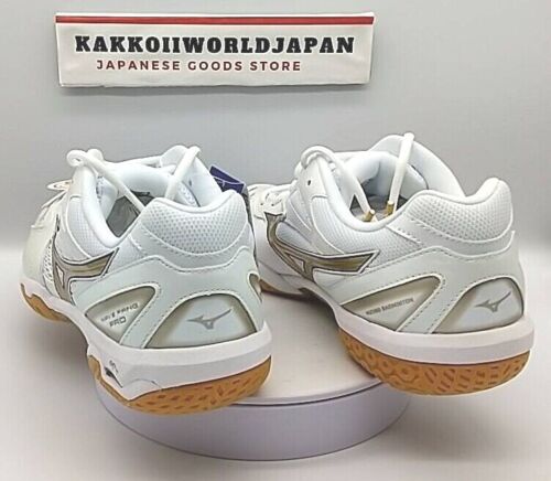 Mizuno Badmintonschuhe WAVE FANG PRO weiß/gold 71GA2100 50 Unisex Modell NEU!! - Bild 5 von 13