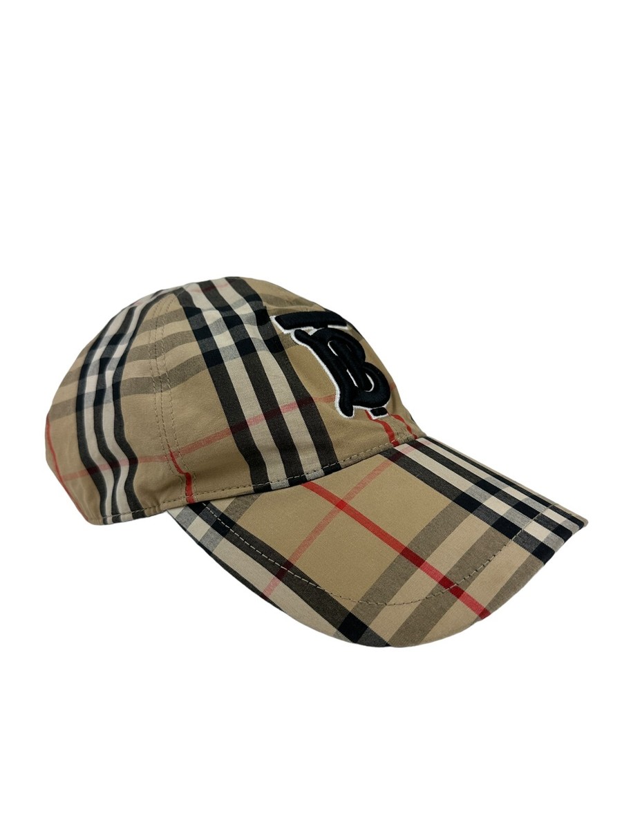 AUTHENTIC Burberry Cap Tb Logo Baseball Cotton Beige M Nova AUTHENTIC Burberry Cap Tb Logo Baseball Cotton Beige M Nova