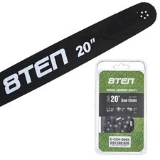 8TEN 20" Chainsaw Guide Bar & Chain .063 3/8 72DL for Stihl MS660 MS440 H50S-72
