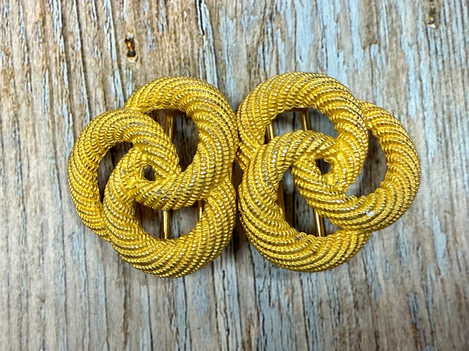 Twisted Rope Textured Interlocking Two Piece Vint… - image 18