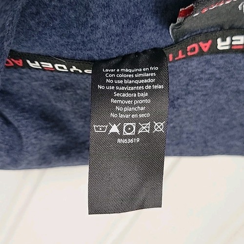 Spyder Active Pullover Shirt Mens XL/TG Blue Quarter Zip Stretch Athletic Logo - Picture 7 of 11