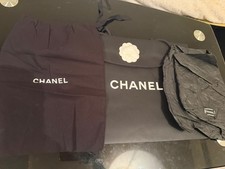 CHANEL Genuine Cotton Dust Bag+gift bag+ packaging tissue papr bag size L/XL