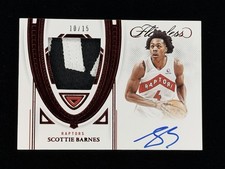2021-22 Panini NBA Flawless Scottie Barnes RC Rookie Patch Auto RPA Ruby 10/15