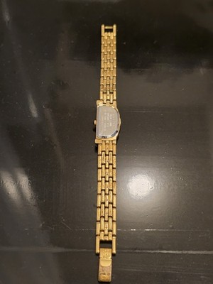 Seiko Half Moon Rivoli 5Y12-3144 Gold Tone Diamond Accent | eBay