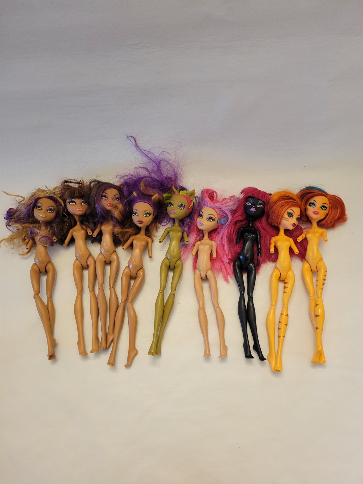 Huge Lot Of 9 Catty Toralei Clawdeen Howleen As Is
