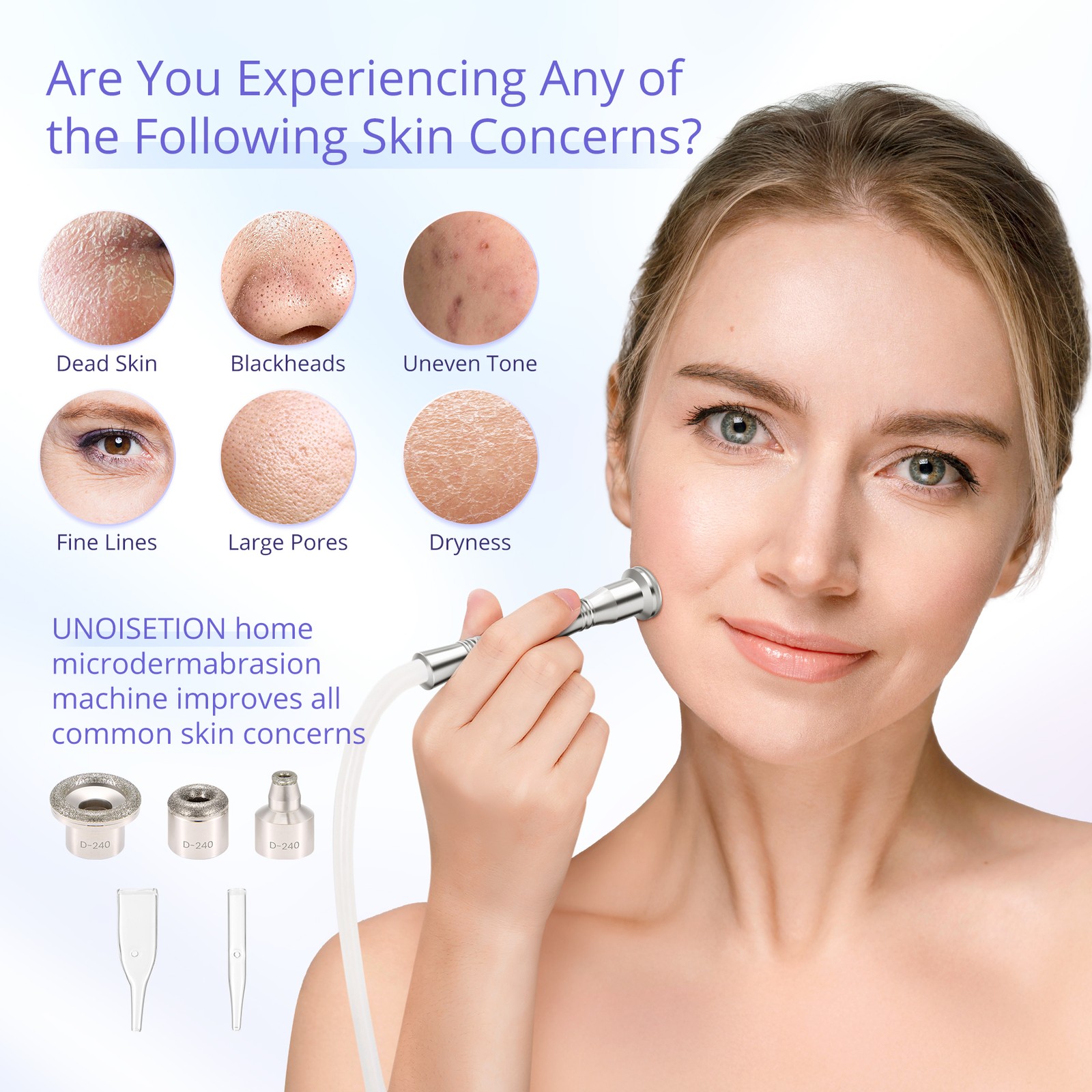 3 in1 Diamond Microdermabrasion Dermabrasion Facial Peel Vacuum Spray Machine