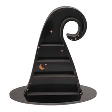 Crystal Display Shelf Gothic Style Witch Hat Design Durable PVC Stone Shelf