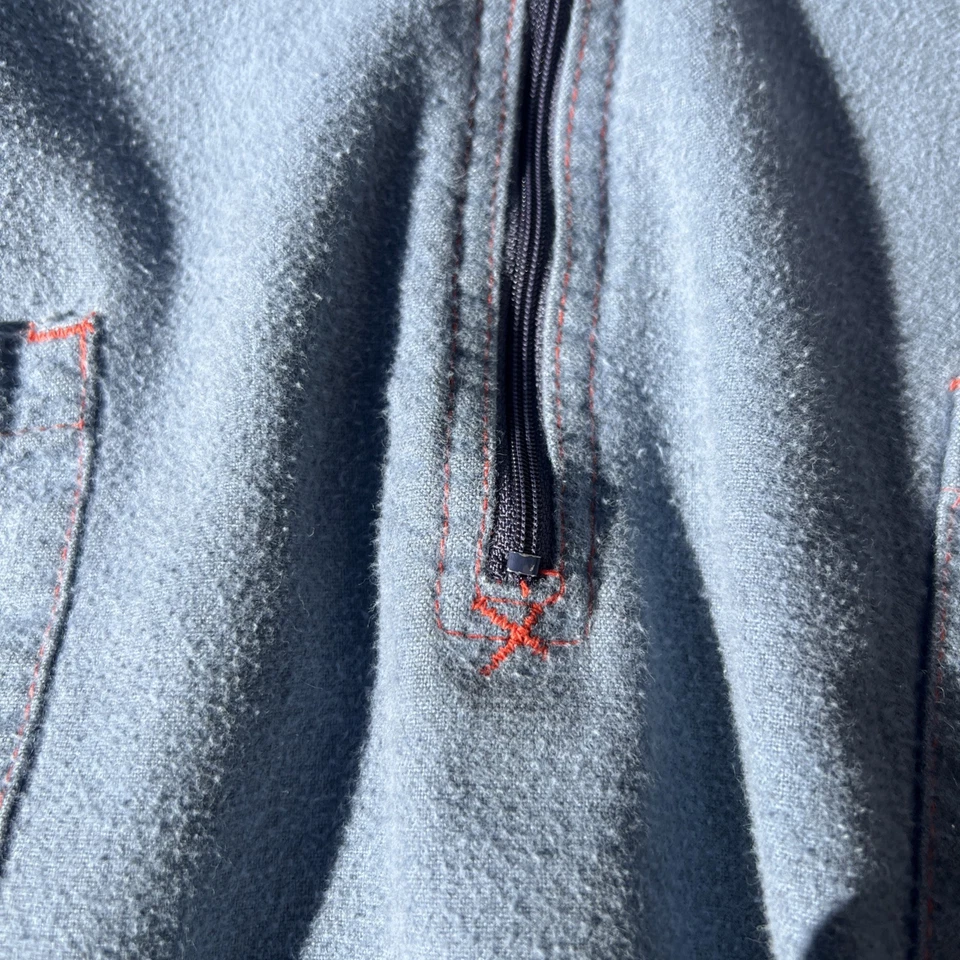 Camisa de mezclilla de agua salada extra grande vintage Quicksilver para hombre manga larga con botones Foto 4 de 4