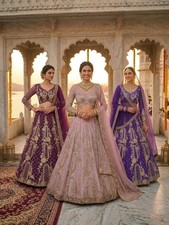 PARTY LEHENGA CHOLI INDIAN DESIGNER BOLLYWOOD LEHNGA WEDDING ETHNIC BRIDAL NEW
