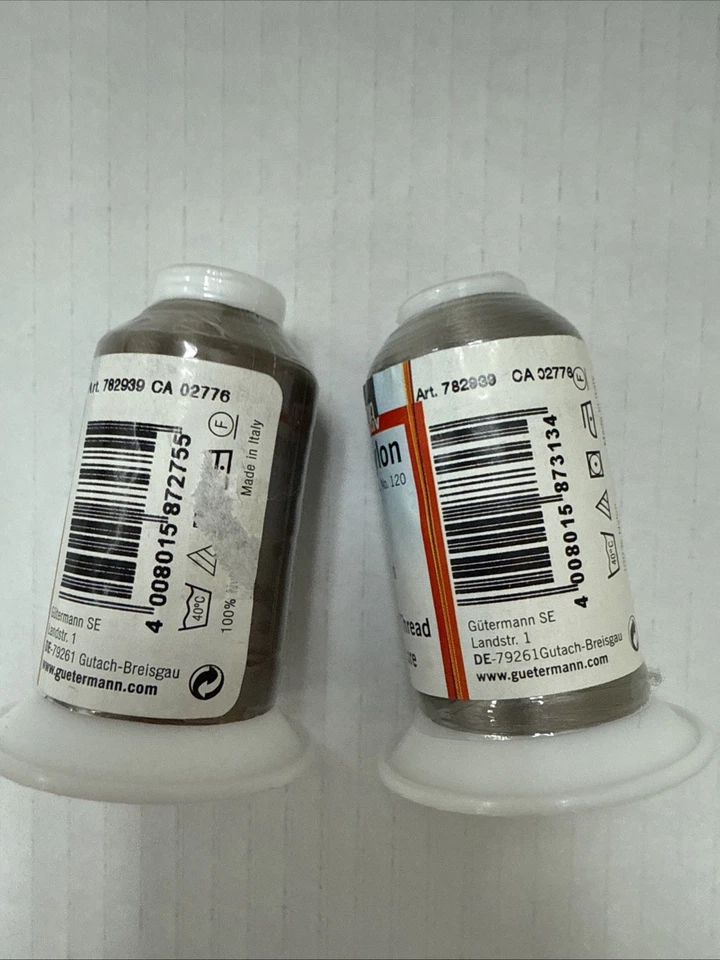 2 Gutermann Bulky Nylon Thread Overlocking Textured Color 8790 Tan 120 Italy NEW - Image 4 of 4