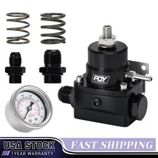 E85 Fuel Pressure Regulator Gauge Adjustable An8 An6 3-20 20-45 45-70 Psi