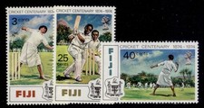 FIJI QEII SG492-494, 1974 cricket centenary set, NH MINT.
