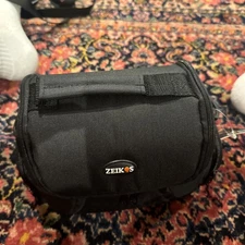 Zeikos Deluxe 6" Soft Case Black Nylon Zippered Camera / Gadget Bag  # ZE-CA38B