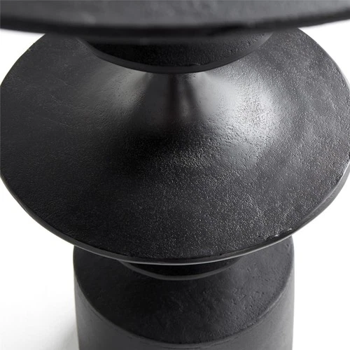 Traditional Eros Aluminum Side Table in Bronze - Picture 2 of 5