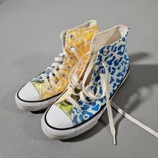 Converse Chuck Taylor High Top Junior 4 Multicolor Leopard Print Sneaker 672089F