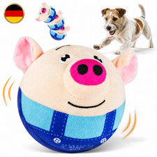 Interaktives Hundespielzeug Spielball H&uuml;pfendes Schwein Mit Musik USB Typ-C