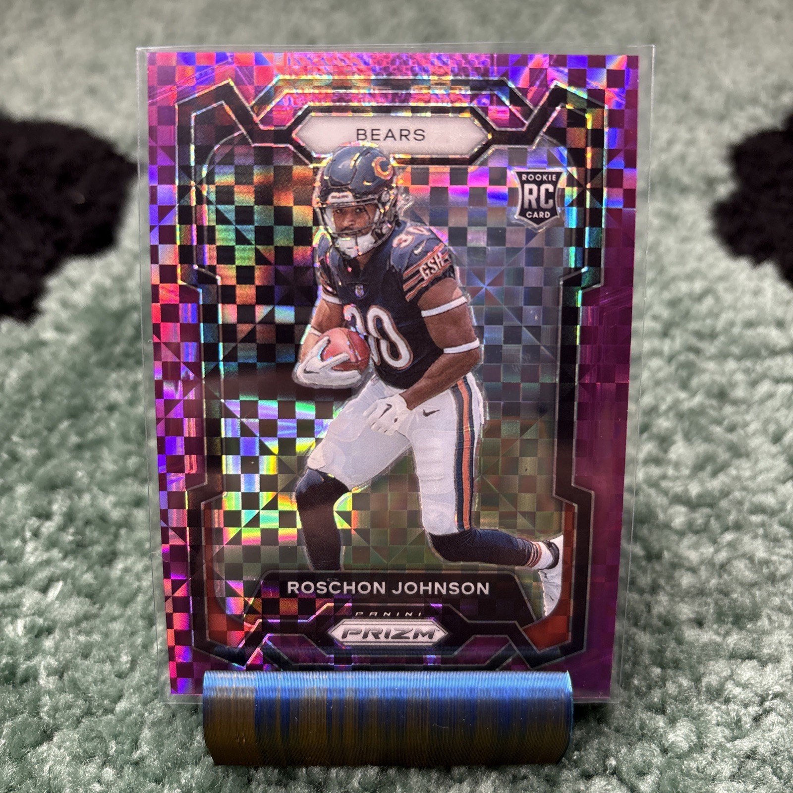 2023 Panini Prizm - Roschon Johnson #314 Purple Power Prizm /49 RC SSP