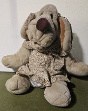 1981 Ganzbros Wrinkles Dog Plush Hand Puppet