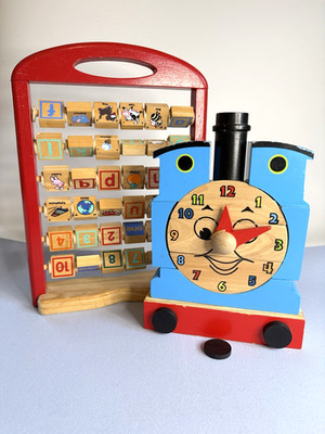 Vorschule Holz Thomas Bauspiel / Abakus Buchstabenspiel Interaktives Spiel