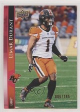 2021 Upper Deck CFL Red 86/165 Lemar Durant #112 z6b