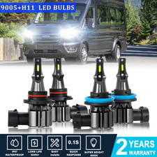 For Ford Transit-350 HD Base Van 2015-2022 LED Headlight High Low Bulbs 9005 H11