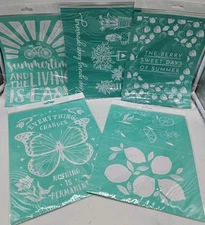 x5 New Chalk Couture Transfer Stencil Size B Everything Changes Summertime Grow