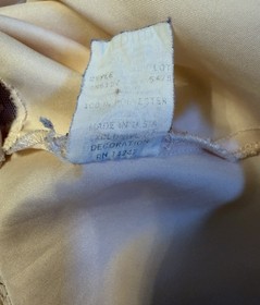 Vintage Christian Dior Lace Slip Camisole Ivory Satin Top Union Made M Upcycle