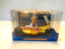 NEAT! 2011 KURT S. ADLER "THE BEATLES YELLOW SUBMARINE" GLASS ORNAMENT