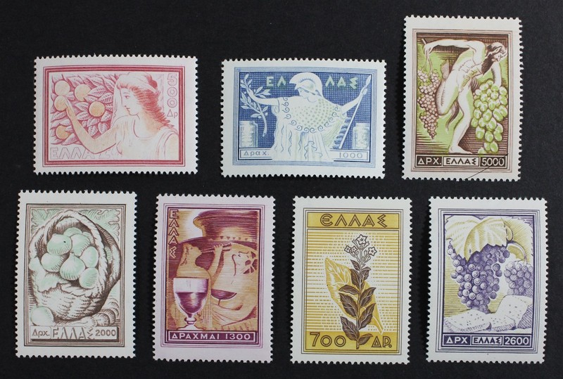 CKStamps: Greece Stamps Collection Scott#549-555 Mint NH OG