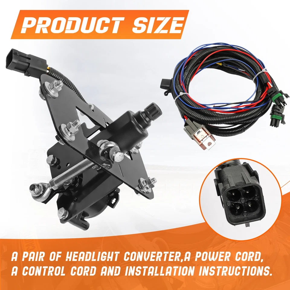 fits for 1969 1970 1971 Lincoln Mark III Electric Headlight Conversion Kit Motor - Image 4 of 4