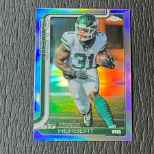2025 Topps Chrome Khalil Herbert REFRACTOR #131 New York Jets SP Football Silver