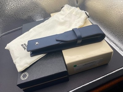 Montblanc Sartorial Navy Blue 1x Pen Pouch 131740 $270