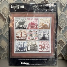 Janlynn Welcome Silhouettes Counted Cross Stitch Kit Unused missing needle