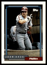 1992 Topps John Kruk Philadelphia Phillies #30 24032