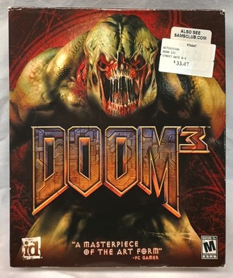 Rare HTF Sam's Club Doom 3 PC True Big Box Edition 2004 Activision