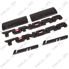 6pcs Blackout Emblems Overlay Kit 2014-2021 For Tundra Limited 5.7l V8 Iforce