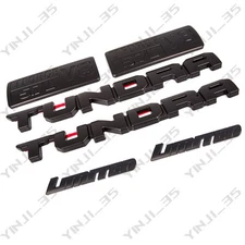 6PCS BLACKOUT EMBLEMS OVERLAY KIT 2014-2021 for TUNDRA LIMITED 5.7L V8 iforce