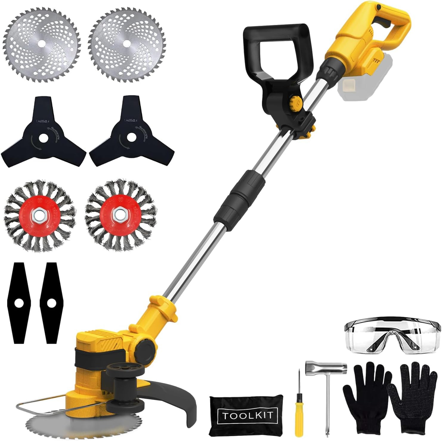 Brushless Cordless Weed Wacker for Dewalt 20V Max Battery (T