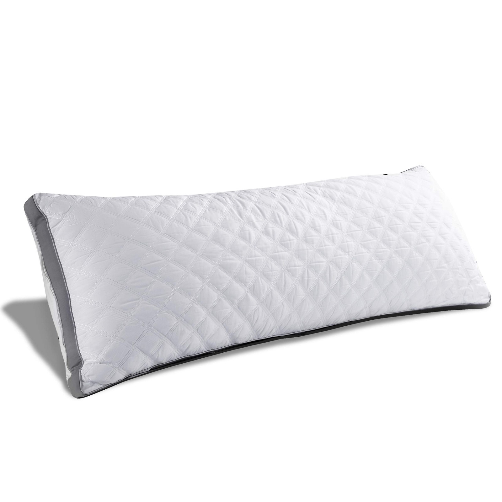 Premium Adjustable Loft Quilted Body Pillow Firm & Fluffy for Ultimate Comfort