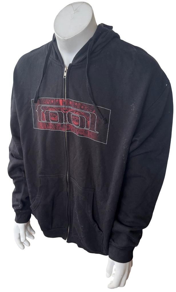 Tultex Men's Tool 10000 Days Graphic Black Zip-Up Hoodie Size XL